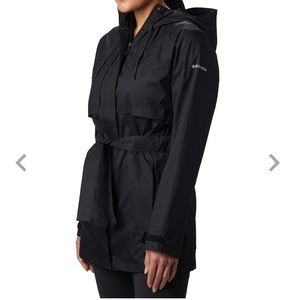 Black rain jacket